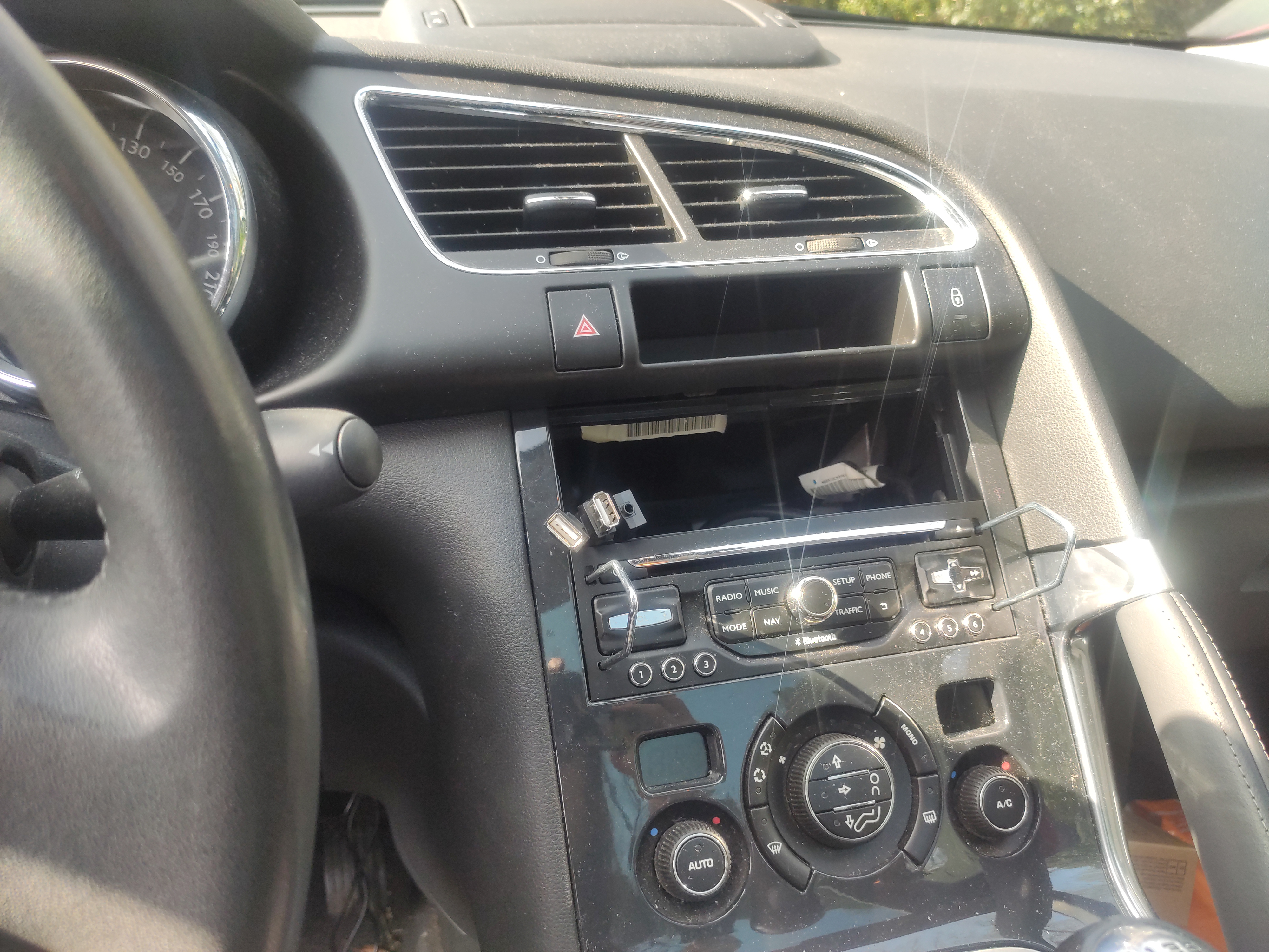 Adding cables (power and audio) through the car