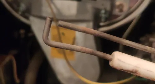 The cleaned electrode The cleaned electrode
