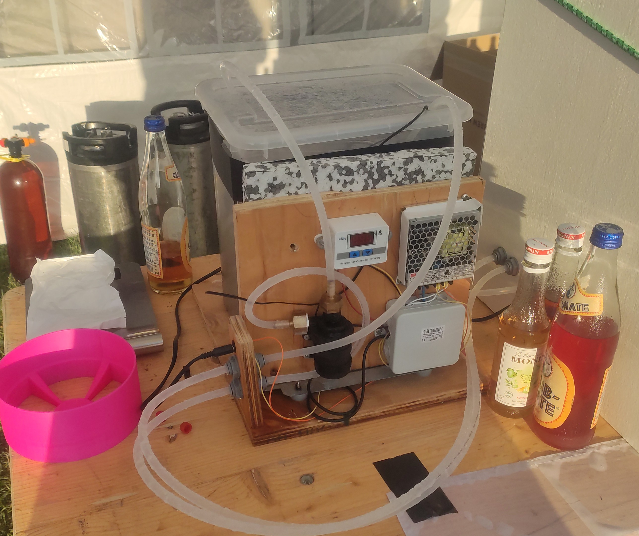 The cooler at the field