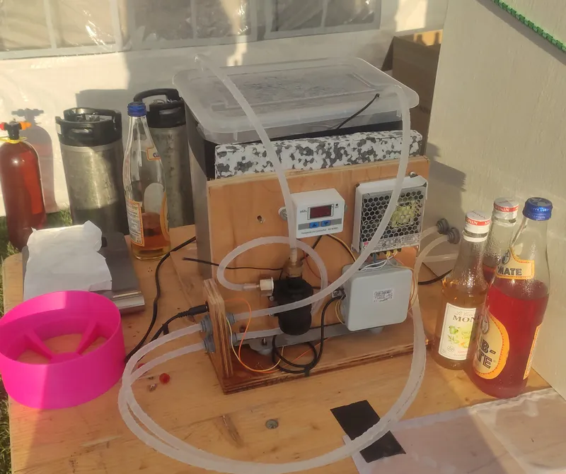 The cooler at the field