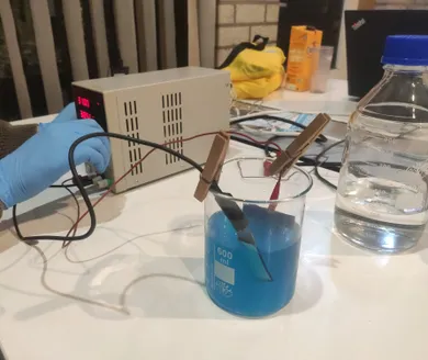 An etching copper sheet