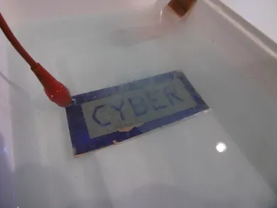 An etching copper sheet