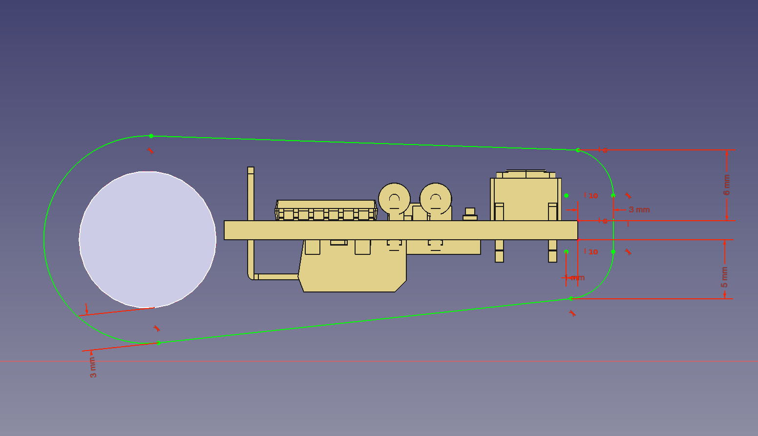 FreeCAD after KiCad import