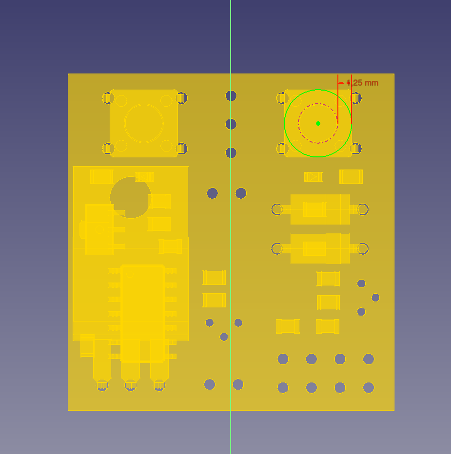 FreeCAD after KiCad import