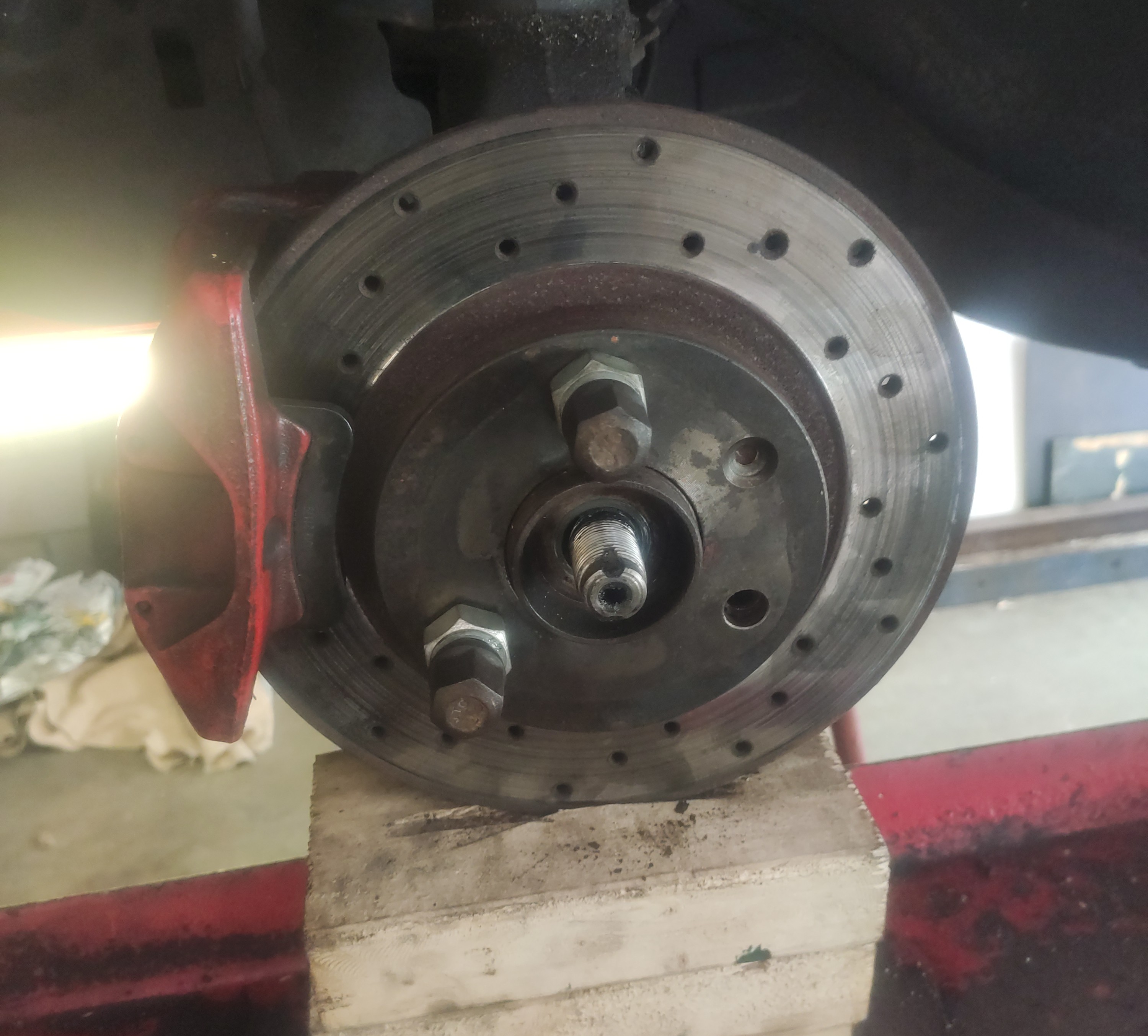 Locked brake pad Locked brake pad